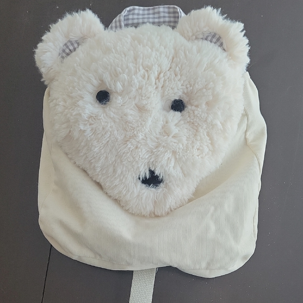 Pottery Barn Kids Cream and Gray Gingham Fabric